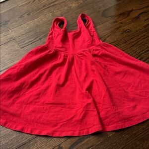 Kids Red Casual Tank Dress - Brand Unknown